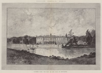 Clumber Park, la résidence du duc de Newcastle - Charles Auguste Loye